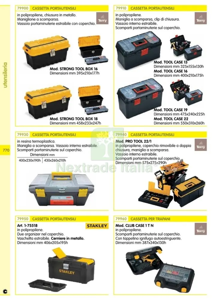 3PZ CASSETTA PORTATRAPANO TERRY "CLUB CASE 1T N" — Casalinghi e organizzazione — rif. FERX.7254 — foto 2