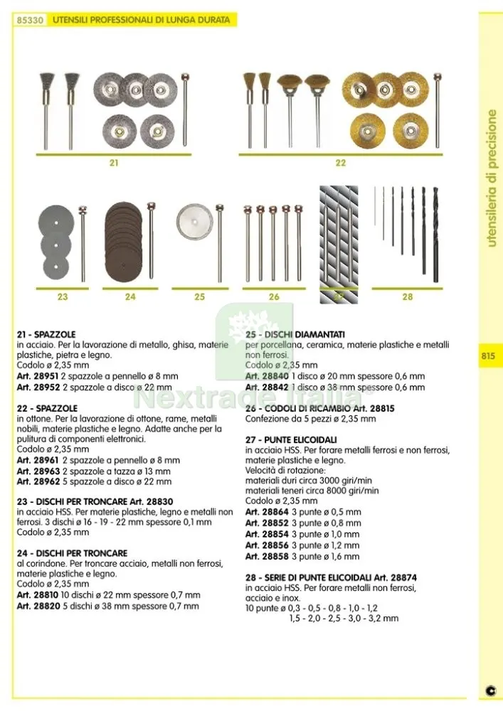 PROXXON 28781 "FIGURA 10"MOLETTE CILINDRO MM.3 PZ.3 — Serrature e cilindri — rif. FERX.16918 — foto 2 PROXXON 28781 "FIGURA 10"MOLETTE CILINDRO MM.3 PZ.3 — Serrature e cilindri — rif. FERX.16918 — foto 2