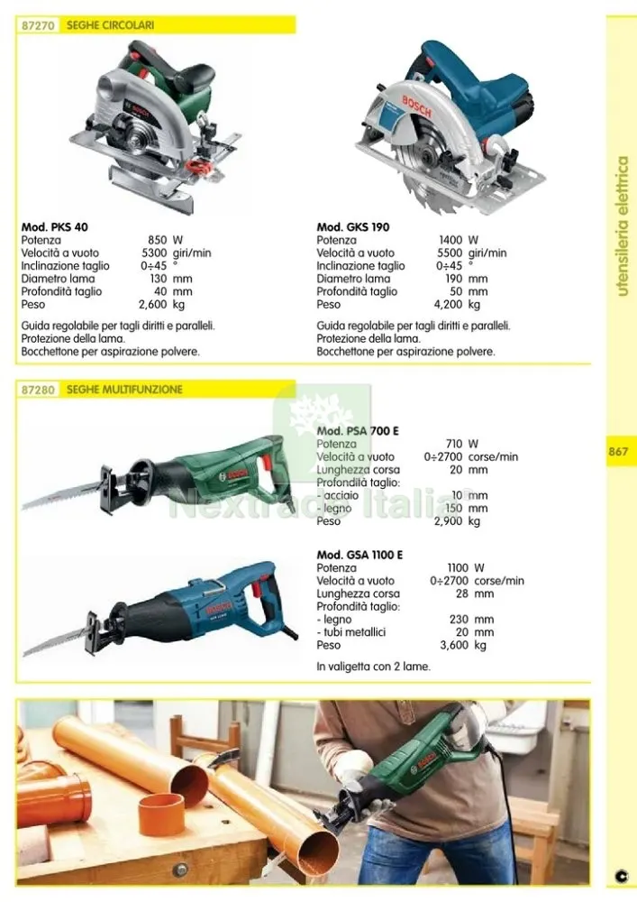 BOSCH-V SEGA A GATTUCCIO 710W PSA700E — Marchi utensili elettrici — rif. FERX.94278 — foto 2 BOSCH-V SEGA A GATTUCCIO 710W PSA700E — Marchi utensili elettrici — rif. FERX.94278 — foto 2