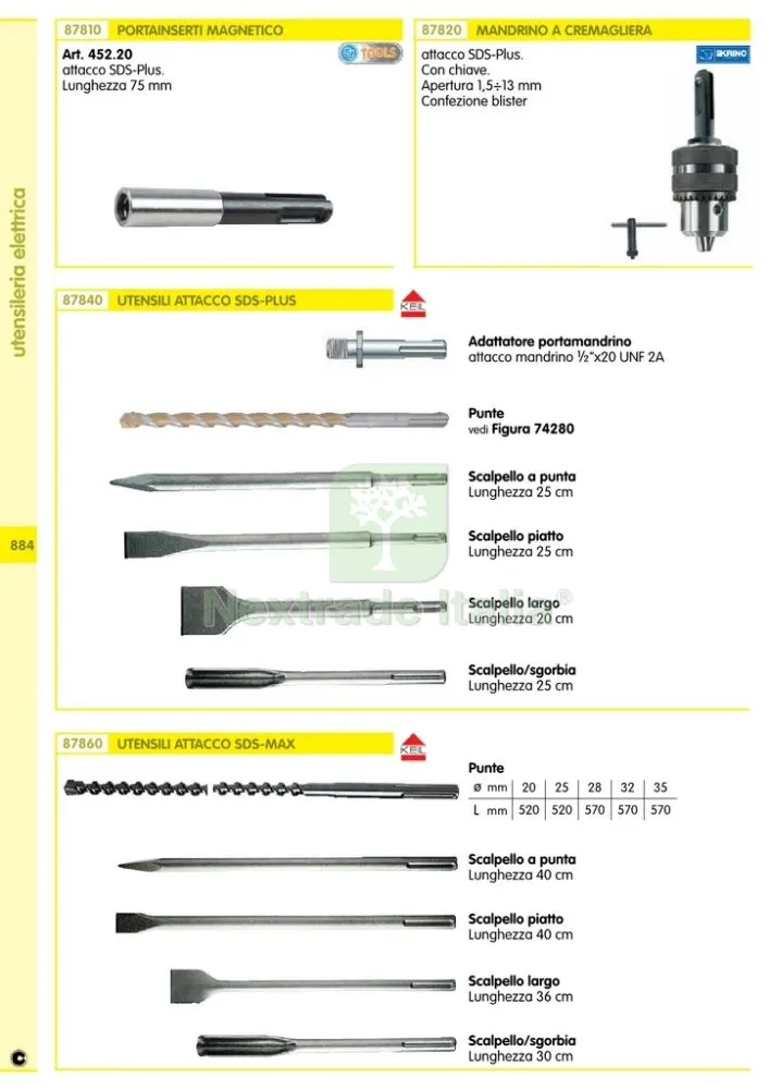 SCALPELLO LARGO CM.36/ 40X5 ATTACCO SDS-MAX — Misurazione e taglio manuale — rif. FERX.7857 — foto 2