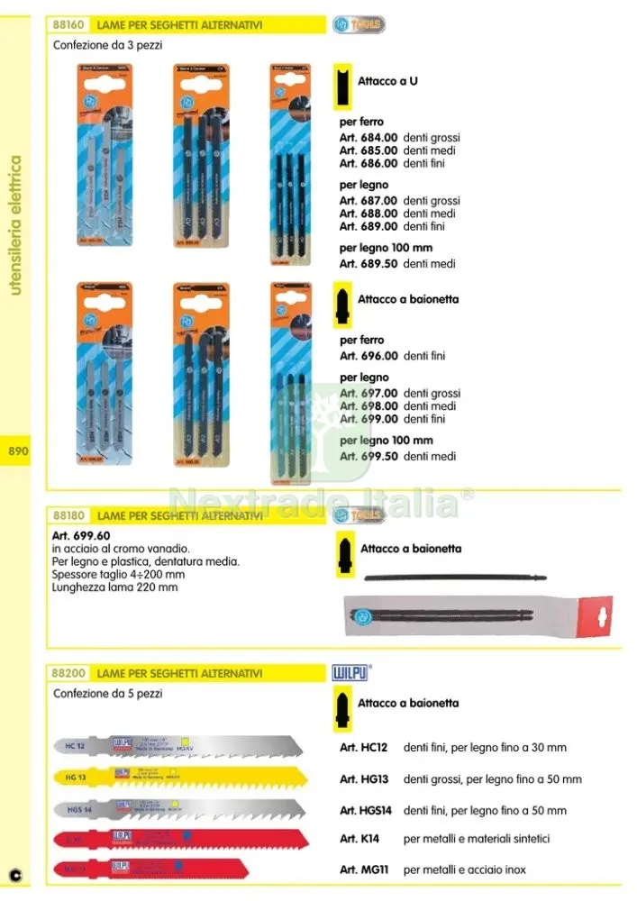 POGGI 697.00 3 LAME PER SEGHETTO BOSCH DENTI GROSSI — Misurazione e taglio manuale — rif. FERX.39094 — foto 2 POGGI 697.00 3 LAME PER SEGHETTO BOSCH DENTI GROSSI — Misurazione e taglio manuale — rif. FERX.39094 — foto 2