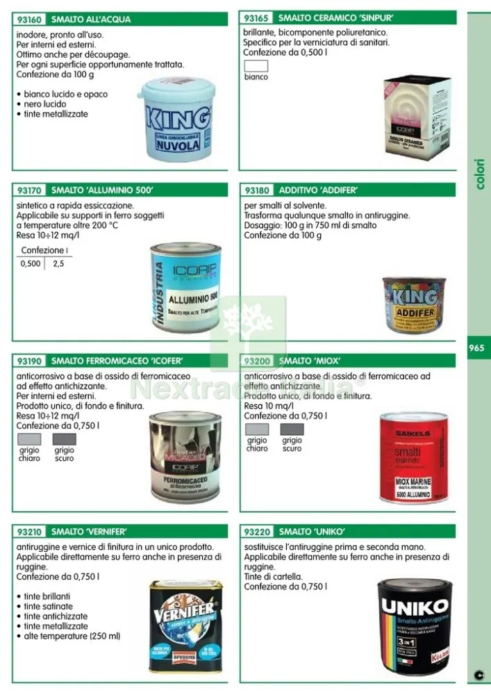 6PZ ADDITIVO"ADDIFER"X SMALTI AL SOLVENTE GR.100 — Diluenti e solventi — rif. FERX.56823 — foto 2