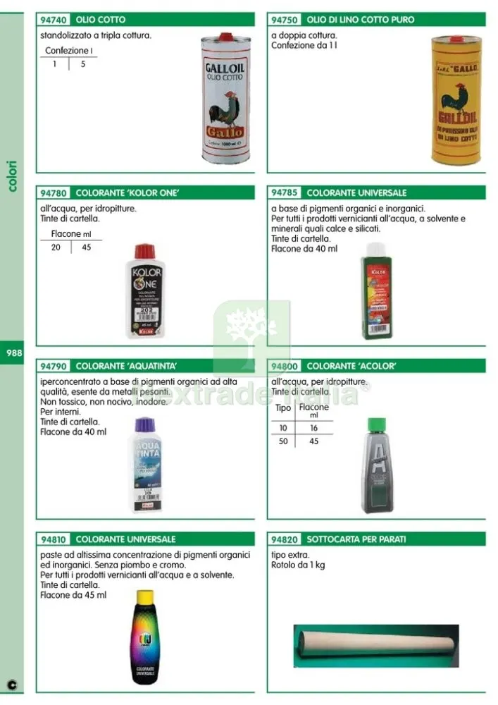 12PZ COLOR-ANTE KOLOR ONE ML.45 N.212 MARRONE — Pitture murali e idropitture — rif. FERX.27822 — foto 2