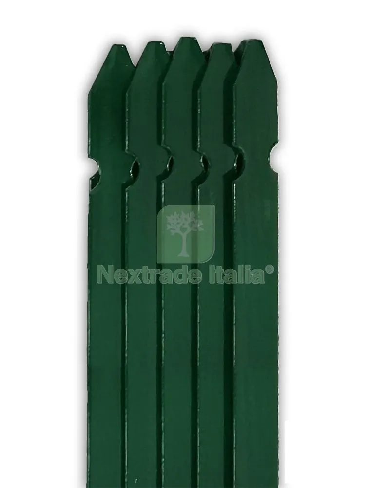 10PZ PALETTO A "T" SEZIONE MM 30X30X3 ALTEZZA 225 CM PLASTIFICATO VERDE PER RECINZIONI — Reti e recinzioni — rif. FERX.74295.STOCK — foto 3 10PZ PALETTO A "T" SEZIONE MM 30X30X3 ALTEZZA 225 CM PLASTIFICATO VERDE PER RECINZIONI — Reti e recinzioni — rif. FERX.74295.STOCK — foto 3
