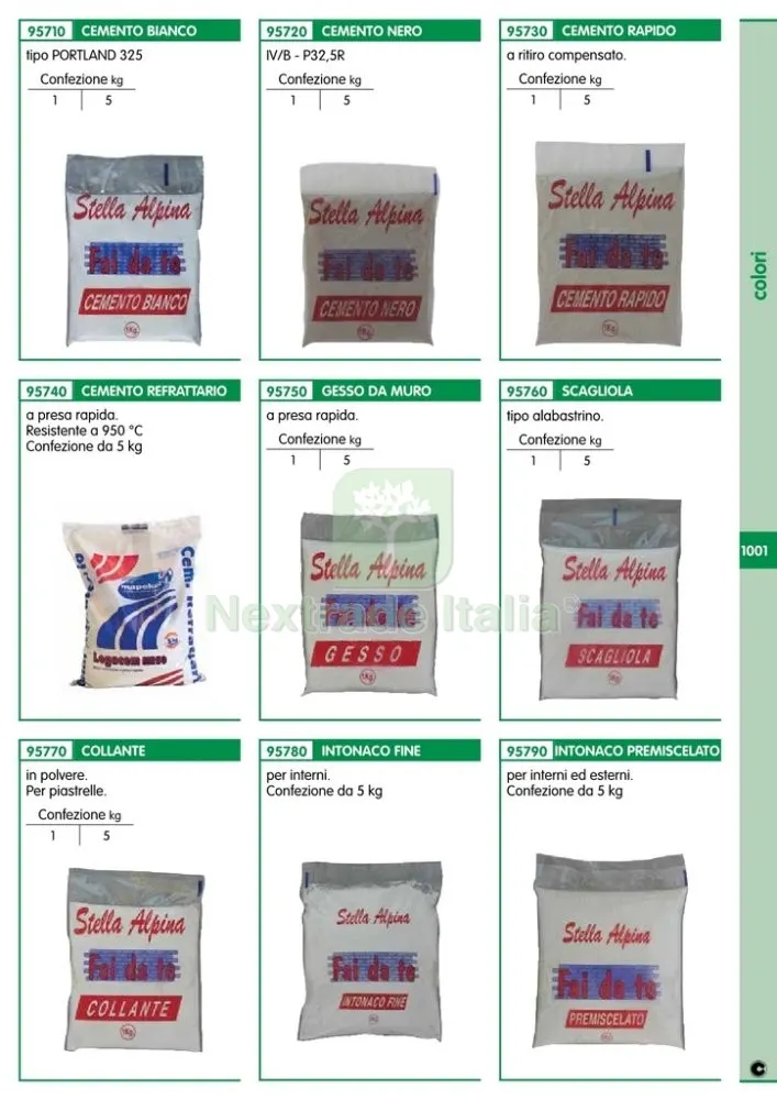 20PZ SCAGLIOLA DA 1 KG SELF SERVICE — Cemento, malte e collanti edili — rif. FERX.20009 — foto 2 20PZ SCAGLIOLA DA 1 KG SELF SERVICE — Cemento, malte e collanti edili — rif. FERX.20009 — foto 2