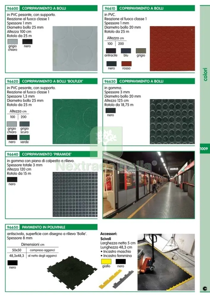 10PZ PAVIMENTO BOLLO IN PVC CM 50X50X0,8H P50BLN — Isolanti e reti — rif. FERX.92178 — foto 2 10PZ PAVIMENTO BOLLO IN PVC CM 50X50X0,8H P50BLN — Isolanti e reti — rif. FERX.92178 — foto 2