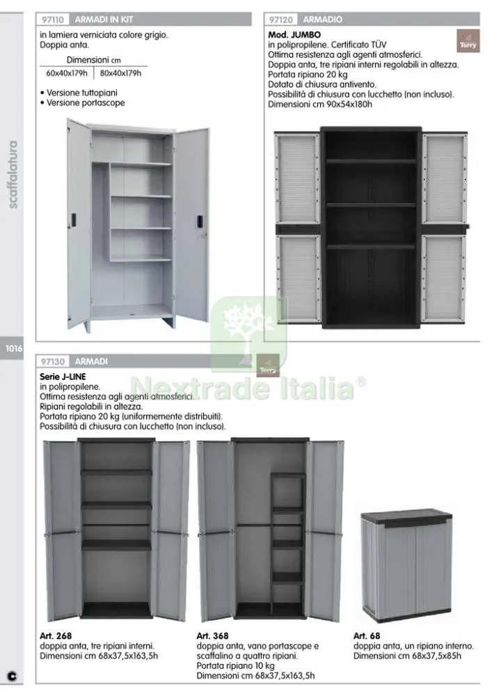 ARMADIO TERRY 2 ANTE 68X38XH 85 TUTTO PIANI J-LINE 68 — Arredo — rif. FERX.93617 — foto 2