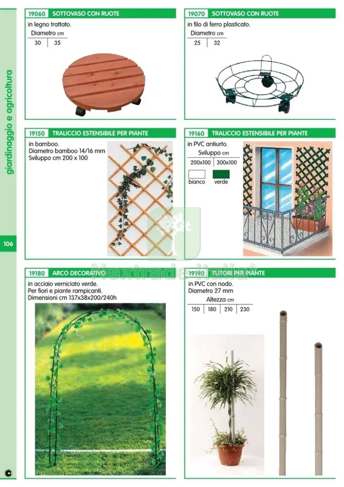 5PZ TRALICCIO IN PLASTICA BIANCO 2X1 M — Irrigazione — rif. FERX.13946 — foto 2 5PZ TRALICCIO IN PLASTICA BIANCO 2X1 M — Irrigazione — rif. FERX.13946 — foto 2