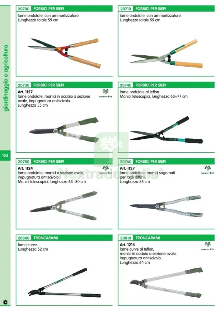 FORBICI PER SIEPI LAME ONDULATE RIF.20710 — Misurazione e taglio manuale — rif. FERX.19956 — foto 2
