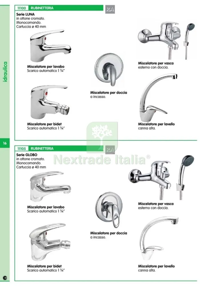 SERIE GLOBO GRUPPO BIDET CON MONOCOMANDO — Rubinetti e valvole — rif. FERX.94037 — foto 2 SERIE GLOBO GRUPPO BIDET CON MONOCOMANDO — Rubinetti e valvole — rif. FERX.94037 — foto 2