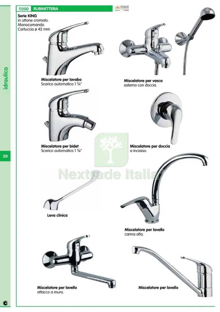FIORE KING MISCELATORE LAVABO CROMATO — Rubinetti e valvole — rif. FERX.26809 — foto 2 FIORE KING MISCELATORE LAVABO CROMATO — Rubinetti e valvole — rif. FERX.26809 — foto 2