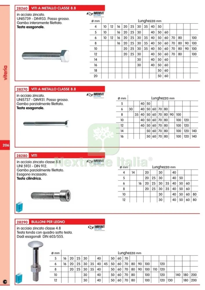 200PZ BULLONE IN ACCIAIO 1/2 GAMBO FILETTATO TESTA ESAGONALE UNI-5737 8 X 35 — Bulloni, dadi e rondelle — rif. FERX.18508 — foto 2 200PZ BULLONE IN ACCIAIO 1/2 GAMBO FILETTATO TESTA ESAGONALE UNI-5737 8 X 35 — Bulloni, dadi e rondelle — rif. FERX.18508 — foto 2
