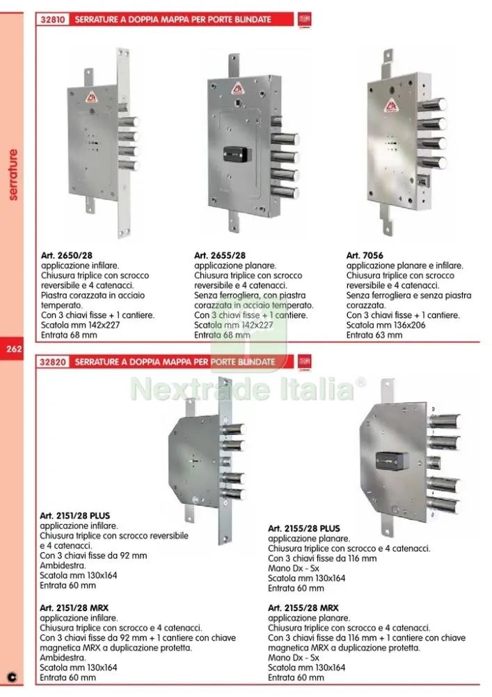 C.R. ART. 2151/28 PLUS SERRATURA DI SICUREZZA CH/CORTA — Serrature e cilindri — rif. FERX.16134 — foto 2 C.R. ART. 2151/28 PLUS SERRATURA DI SICUREZZA CH/CORTA — Serrature e cilindri — rif. FERX.16134 — foto 2