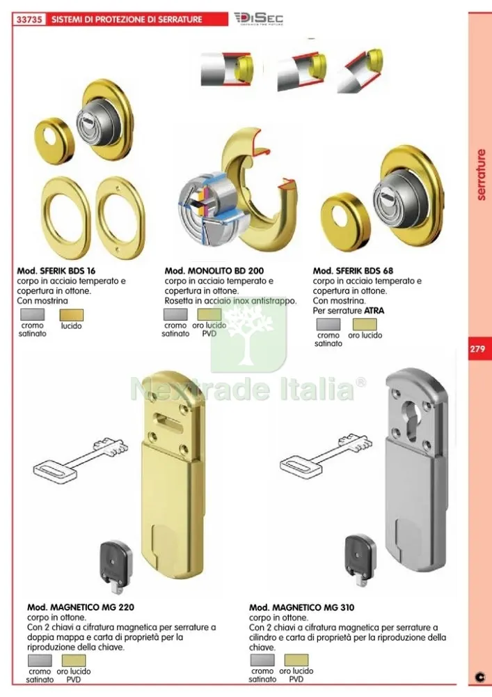 PROTECTOR MAGNETICO MG220 per DOPPIA MAPPA ORO LUCIDO PVD — Chiavi grezze e duplicati — rif. FERX.12728 — foto 2 PROTECTOR MAGNETICO MG220 per DOPPIA MAPPA ORO LUCIDO PVD — Chiavi grezze e duplicati — rif. FERX.12728 — foto 2