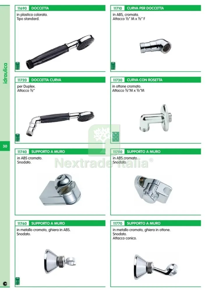 6PZ SUPPORTO A MURO PER DOCCIA ART. 2102 RIF.11750 — Rubinetti e valvole — rif. FERX.12085 — foto 2 6PZ SUPPORTO A MURO PER DOCCIA ART. 2102 RIF.11750 — Rubinetti e valvole — rif. FERX.12085 — foto 2