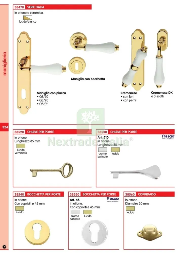 24PZ COPRIDADO PER PORTE ORO LUCIDO VERNICIATO MM.30 — Bulloni, dadi e rondelle — rif. FERX.18054 — foto 2 24PZ COPRIDADO PER PORTE ORO LUCIDO VERNICIATO MM.30 — Bulloni, dadi e rondelle — rif. FERX.18054 — foto 2