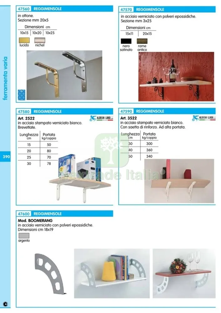 10PZ REGGIMENSOLA CON SAETTA ART. 3522 BIANCA CM.30 — Ferramenta per legno e mobili — rif. FERX.60081 — foto 2 10PZ REGGIMENSOLA CON SAETTA ART. 3522 BIANCA CM.30 — Ferramenta per legno e mobili — rif. FERX.60081 — foto 2