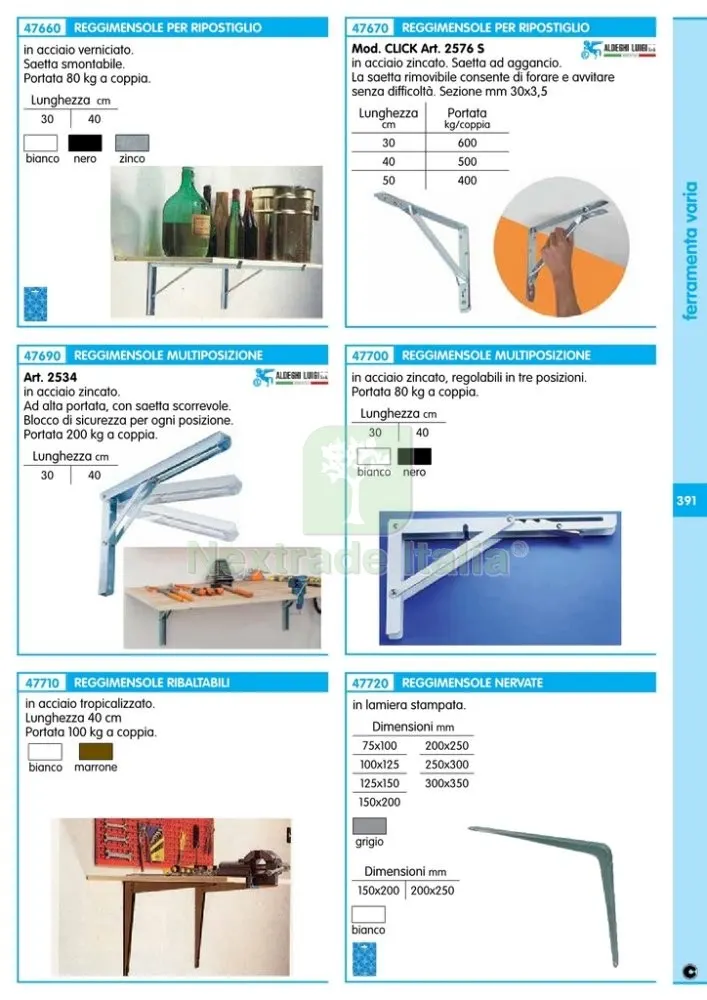 12PZ REGGIMENSOLA PER RIPOSTIGLIO CM.40 BIANCA — Ferramenta per legno e mobili — rif. FERX.25802 — foto 2 12PZ REGGIMENSOLA PER RIPOSTIGLIO CM.40 BIANCA — Ferramenta per legno e mobili — rif. FERX.25802 — foto 2