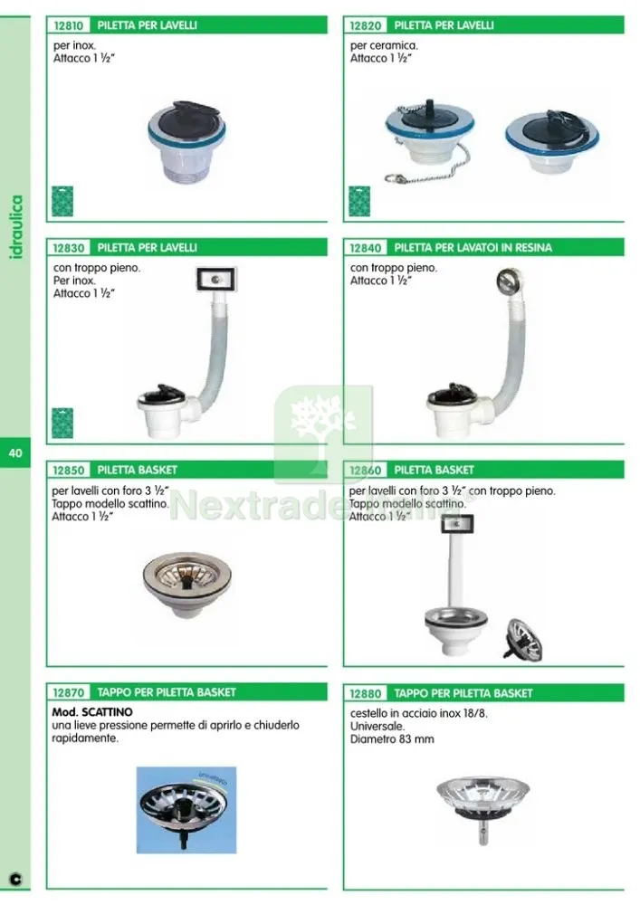 10PZ TAPPO PILETTA BASKET UNIVERSALE DIAMETRO 83MM — Scarichi e sifoni — rif. FERX.12102 — foto 2 10PZ TAPPO PILETTA BASKET UNIVERSALE DIAMETRO 83MM — Scarichi e sifoni — rif. FERX.12102 — foto 2