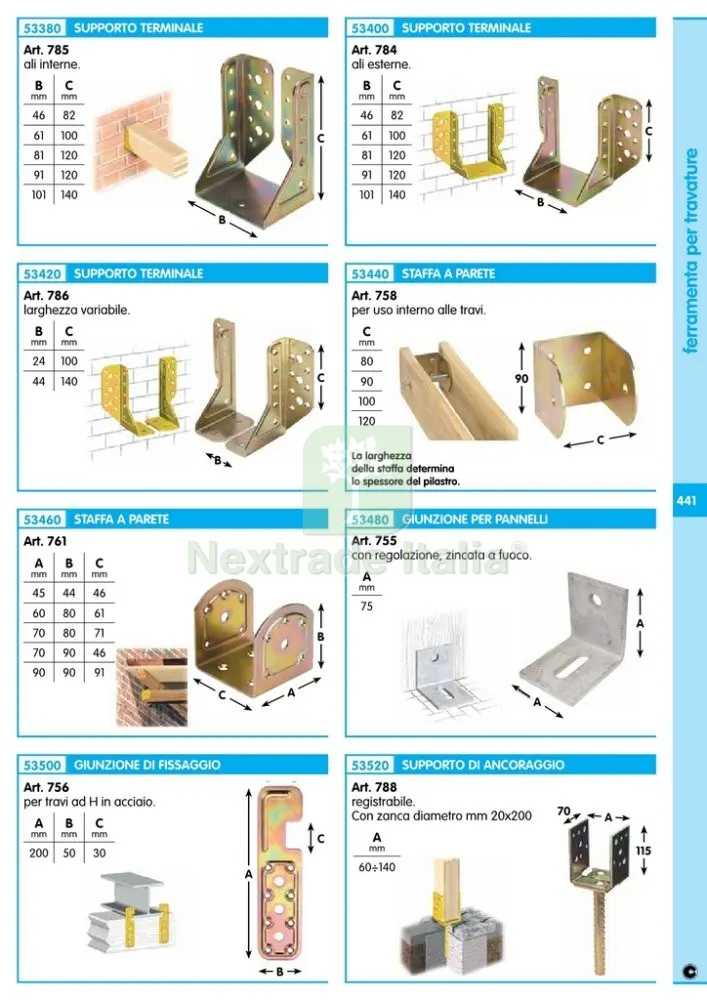 4PZ SUPPORTO ANCORAGGIO ACCIAIO TROPICALIZZATO ART. 788 70X115 MM — Tasselli e ancoraggi — rif. FERX.15237 — foto 2