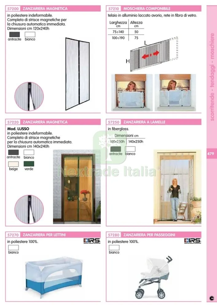 10COPPIE Zanzariera Alluminio Telaio Dasko 100X70 Avorio — Tende e zanzariere — rif. FERX.26349 — foto 2 10COPPIE Zanzariera Alluminio Telaio Dasko 100X70 Avorio — Tende e zanzariere — rif. FERX.26349 — foto 2