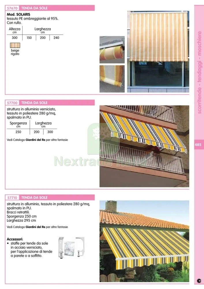 TENDA DA SOLE A CADUTA 300X250 CM DISEGNO P6002 — Tende e zanzariere — rif. FERX.14204 — foto 2 TENDA DA SOLE A CADUTA 300X250 CM DISEGNO P6002 — Tende e zanzariere — rif. FERX.14204 — foto 2