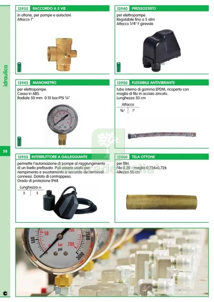 6PL PL MANOMETRO PER AUTOCLAVE — Pompe — rif. FERX.58957 — foto 2