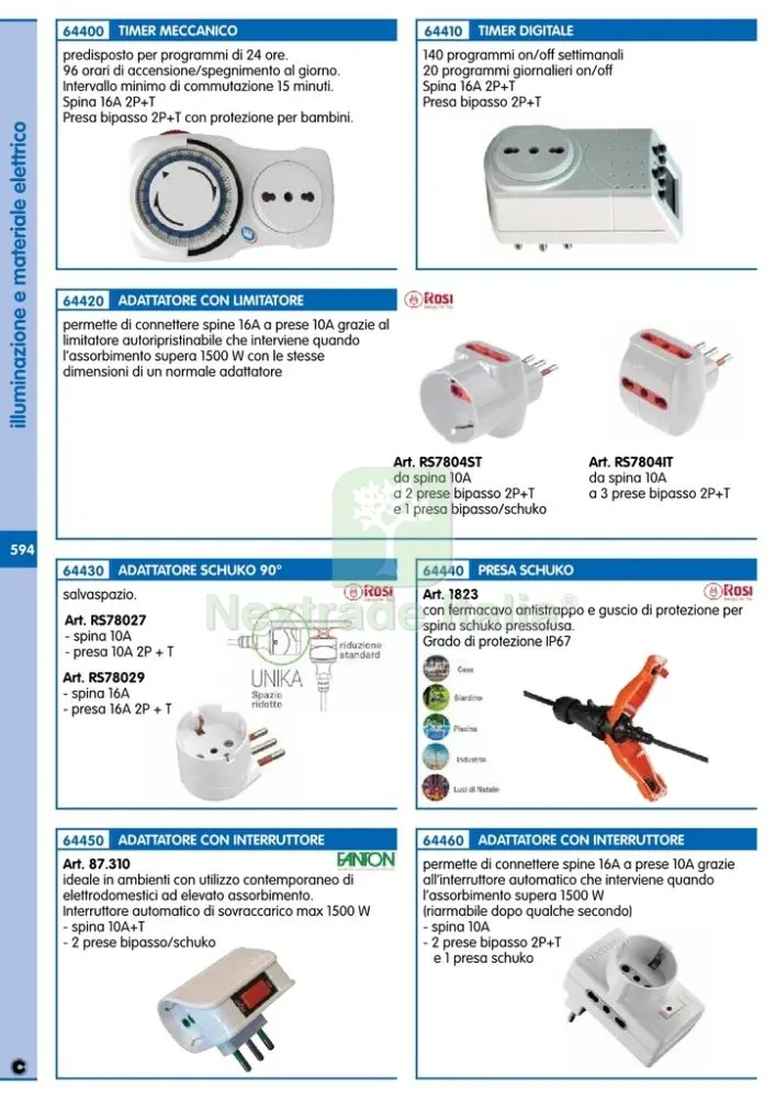 FME ART. 87300 ADATTATORE A 2 PRESE BIPASSO SCHUKO CON INTERRUTTORE DI SICUREZZA — Interruttori e prese — rif. FERX.91475 — foto 2 FME ART. 87300 ADATTATORE A 2 PRESE BIPASSO SCHUKO CON INTERRUTTORE DI SICUREZZA — Interruttori e prese — rif. FERX.91475 — foto 2