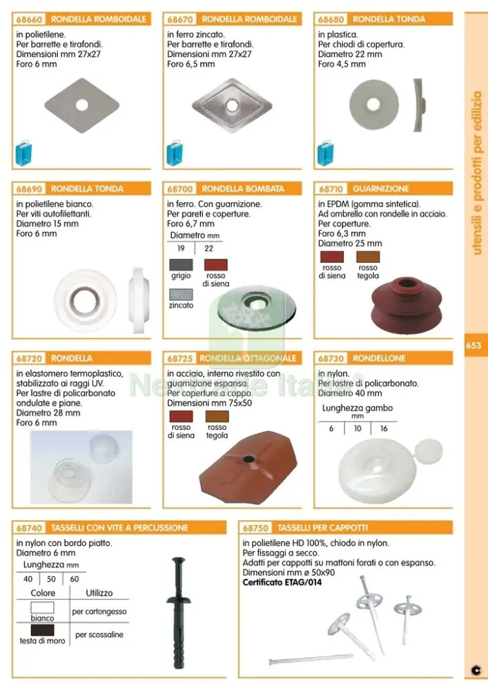 BS RONDELLONI NYLON X DI POLICARBONA DIAMETRO 40 MM(CIRCA) GAMBO MM.10(PZ.20) — Bulloni, dadi e rondelle — rif. FERX.66209 — foto 2 BS RONDELLONI NYLON X DI POLICARBONA DIAMETRO 40 MM(CIRCA) GAMBO MM.10(PZ.20) — Bulloni, dadi e rondelle — rif. FERX.66209 — foto 2