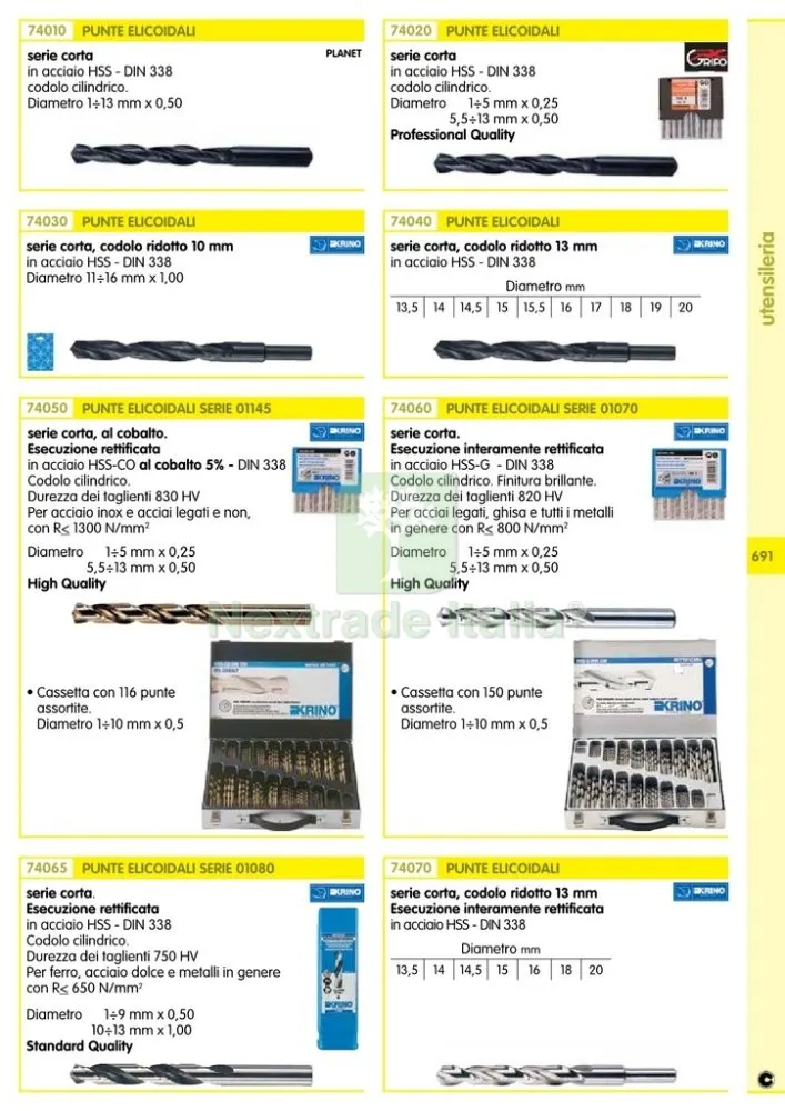 10PZ PUNTE HSS RETTIFICATE STANDARD QUALITY MM.2,5 — Punte, frese e dischi — rif. FERX.93751 — foto 2