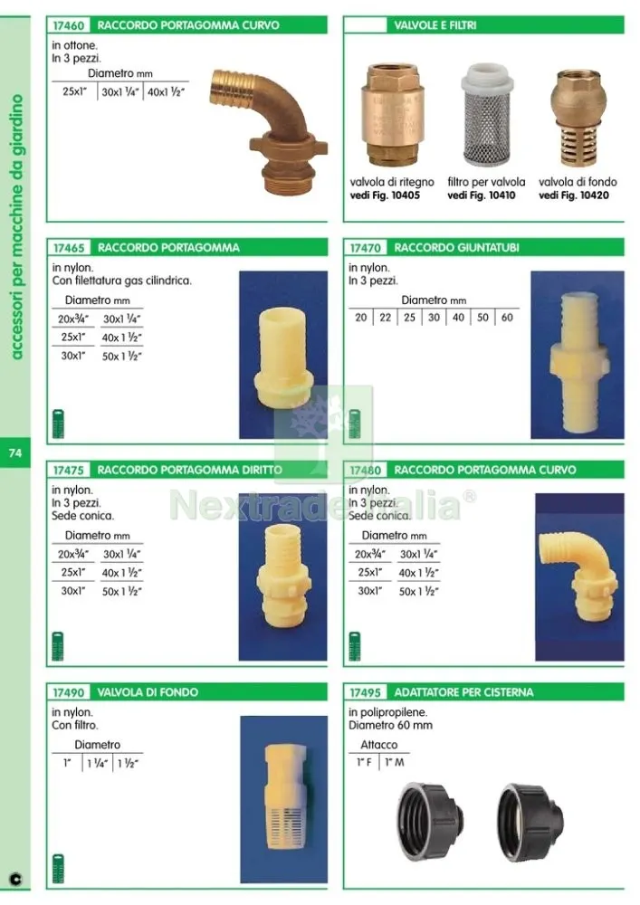 2PZ ADATTATORE PP PER CISTERNA FILETTO S60X6F/1F — Irrigazione — rif. FERX.93400 — foto 2 2PZ ADATTATORE PP PER CISTERNA FILETTO S60X6F/1F — Irrigazione — rif. FERX.93400 — foto 2