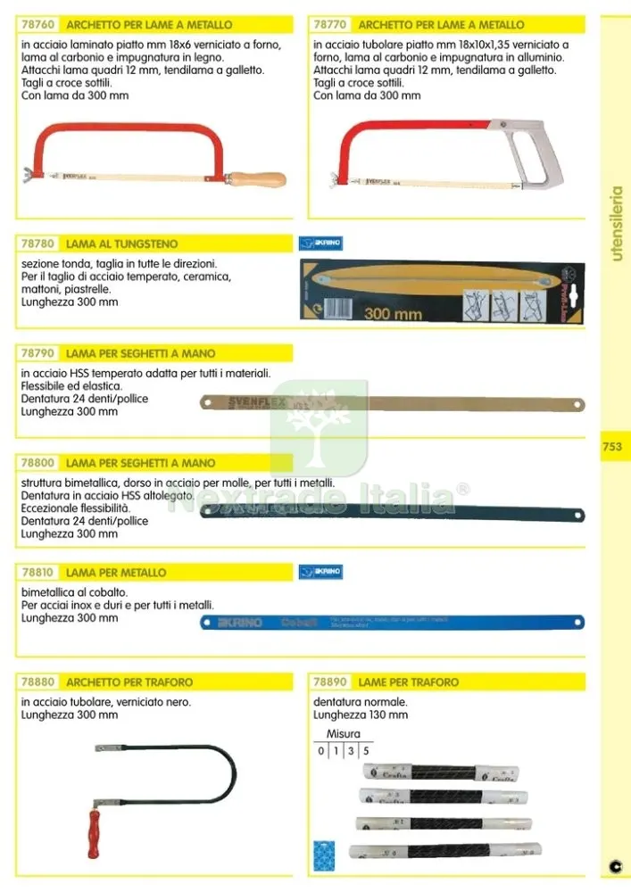 10PZ LAMA PER FERRO BIMETAL SVENFLEX — Misurazione e taglio manuale — rif. FERX.17025 — foto 2