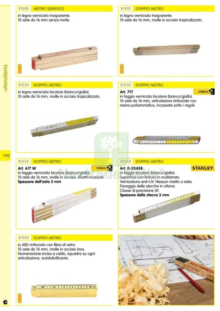 6PL PL DOPPIO METRO LEGNO — Misurazione e taglio manuale — rif. FERX.51463 — foto 2 6PL PL DOPPIO METRO LEGNO — Misurazione e taglio manuale — rif. FERX.51463 — foto 2