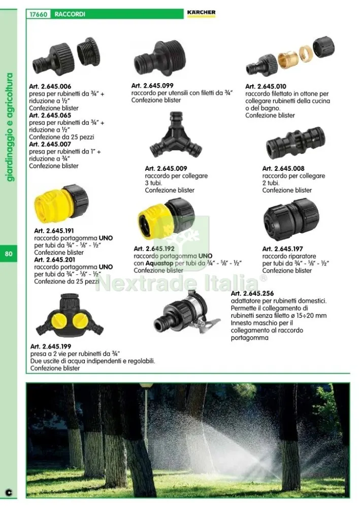 UNIFL/KARCHER 26452560 PRESA X RUBINETTI LISC — Idropulitrici e spruzzatori — rif. FERX.92358 — foto 2