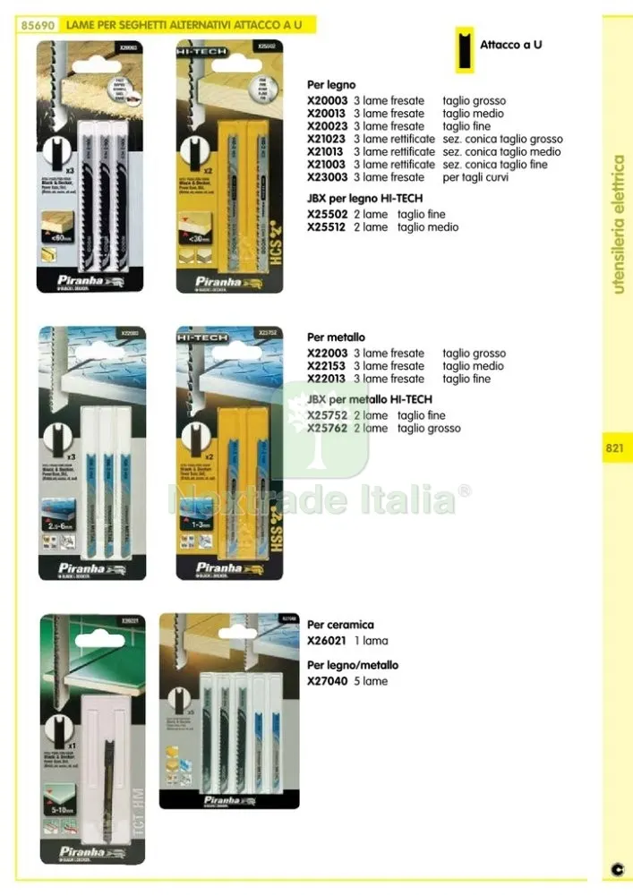 PIRANHA/ X22013 2 LAME METALLO FRESATE TAGLIO FINE — Punte, frese e dischi — rif. FERX.17784 — foto 2