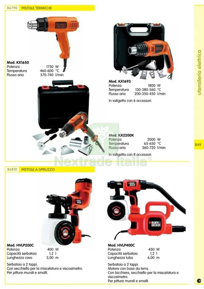 B+D SPRUZZATORE TERMICA KX1650-QS 1750W — Spatole e attrezzi per stesura — rif. FERX.47103 — foto 2 B+D SPRUZZATORE TERMICA KX1650-QS 1750W — Spatole e attrezzi per stesura — rif. FERX.47103 — foto 2