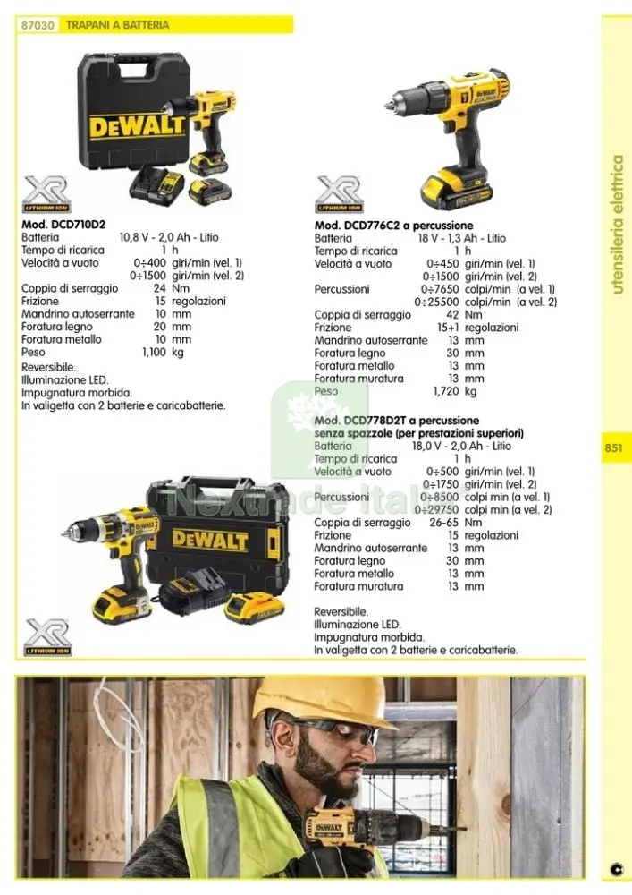 Dewalt Trapano Brushless 2BAT.18V-1,5LI DCD795S2 — Trapani e avvitatori — rif. FERX.94445 — foto 2 Dewalt Trapano Brushless 2BAT.18V-1,5LI DCD795S2 — Trapani e avvitatori — rif. FERX.94445 — foto 2