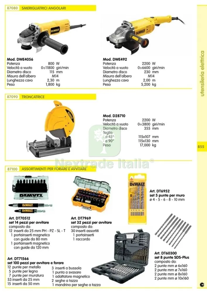 DEWALT SPAZZOLE PER SMERIGLIATRICE ANGOLARE ART. 585041-00 — Smerigliatrici e seghe — rif. FERX.12639 — foto 2 DEWALT SPAZZOLE PER SMERIGLIATRICE ANGOLARE ART. 585041-00 — Smerigliatrici e seghe — rif. FERX.12639 — foto 2