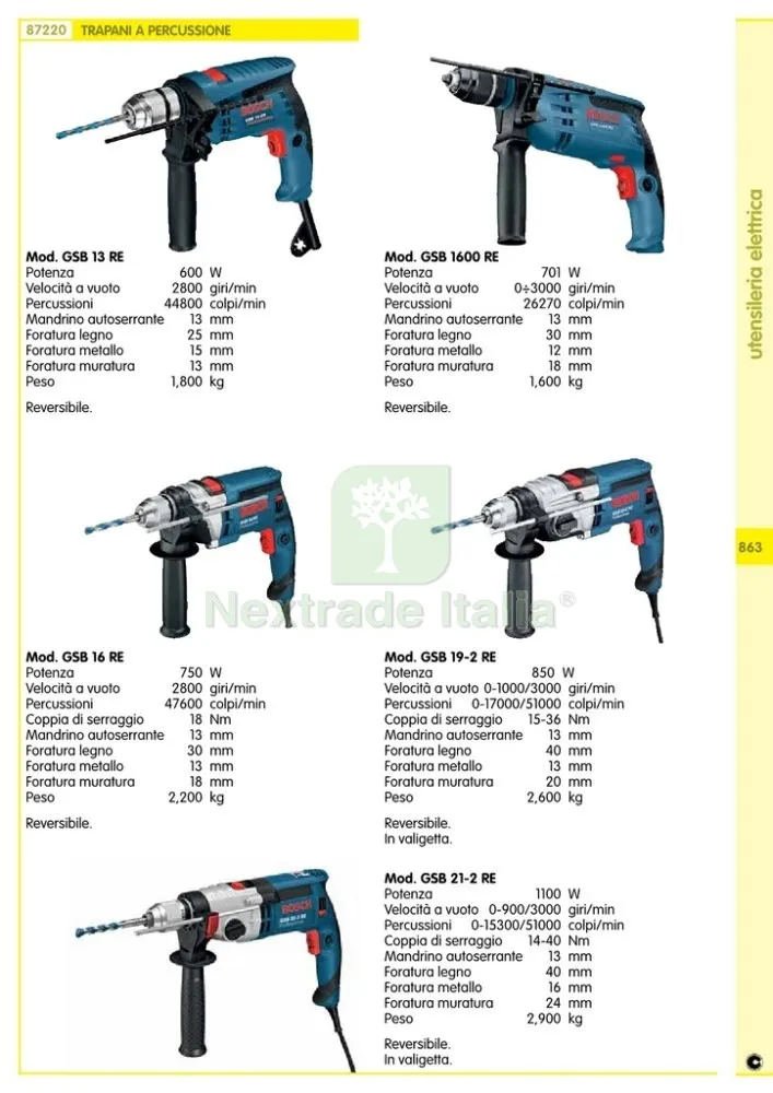 BOSCH-B TRAPANO 600W GSB13RE — Trapani e avvitatori — rif. FERX.94264 — foto 2 BOSCH-B TRAPANO 600W GSB13RE — Trapani e avvitatori — rif. FERX.94264 — foto 2