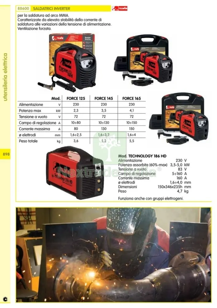 SALDATRICE INVERTER FORCE 125+KIT+VAL.C ART. — Saldatrici e accessori — rif. FERX.31002 — foto 2