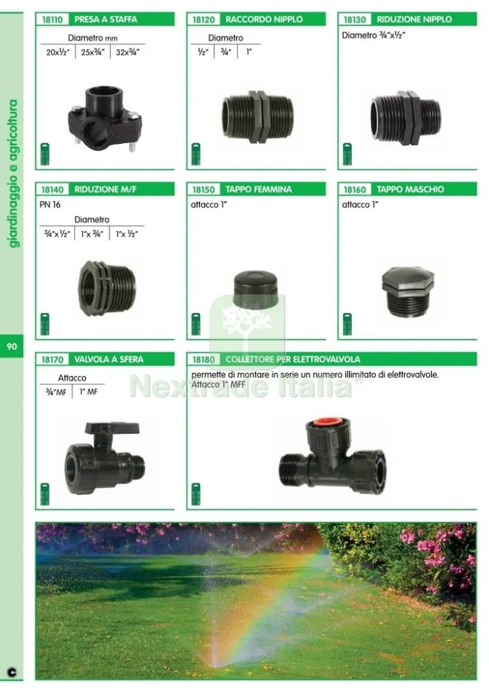 25PZ RACCORDO NYLON RIDUZIONE M/F 1X 3/4 — Tubi e raccordi — rif. FERX.4413 — foto 2