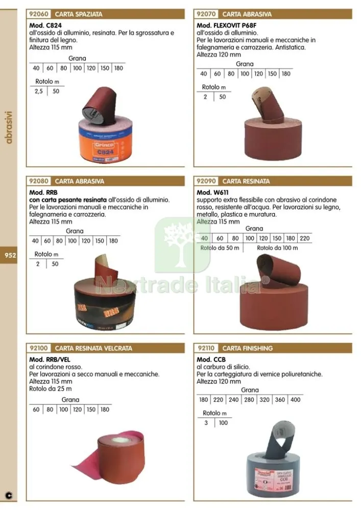 100ML CARTA ABRASIVA W611 (KPF) H.115 GR.150 — Punte, frese e dischi — rif. FERX.33178 — foto 2