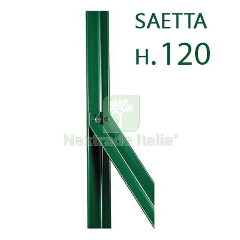 10PZ SAETTA PLASTIFICATA VERDE ALTEZZA CM 120 PER PALETTI H 100/125/150 — Pali e paletti — rif. FERX.57121 10PZ SAETTA PLASTIFICATA VERDE ALTEZZA CM 120 PER PALETTI H 100/125/150 — Pali e paletti — rif. FERX.57121
