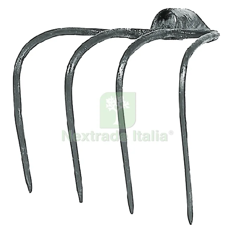 FORCA A RAMPINO PER COLTIVARE 4 denti codice 600070 — Attrezzi da giardino — rif. FERX.600070NLM