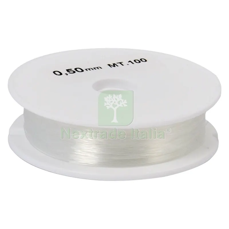 10PZ FILO NYLON ø mm 0,5 x 100 mt. — Ricambi e accessori macchine da giardino — rif. FERX.6208234NLM