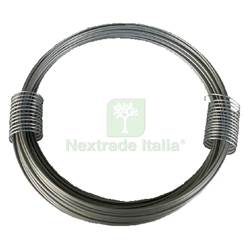 5PZ MATASSINA FILO ACCIAIO INOX mm 0,60 - mt 20 - gr. 50 — Reti e recinzioni — rif. FERX.108830NLM