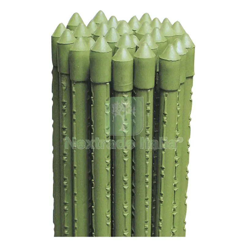 25PZ CANNETTA IN METALLO PLASTICATO ø11 mm. - h. mt 1,8 — Protezione piante e sementi — rif. FERX.6085030NLM 25PZ CANNETTA IN METALLO PLASTICATO ø11 mm. - h. mt 1,8 — Protezione piante e sementi — rif. FERX.6085030NLM
