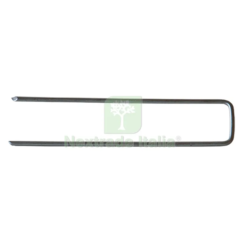100PZ PICCHETTO FERMARETE A 'U' testa quadra — Attrezzi da giardino — rif. FERX.606599NLM 100PZ PICCHETTO FERMARETE A 'U' testa quadra — Attrezzi da giardino — rif. FERX.606599NLM