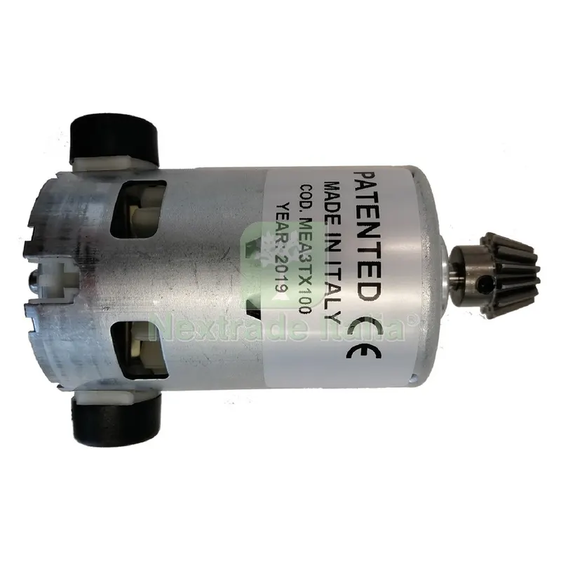 Motore con Pignone per Abbacchiatore Elettrico 'OL ricambio codice 6090906 — Attrezzi da giardino — rif. FERX.6090906NLM Motore con Pignone per Abbacchiatore Elettrico 'OL ricambio codice 6090906 — Attrezzi da giardino — rif. FERX.6090906NLM