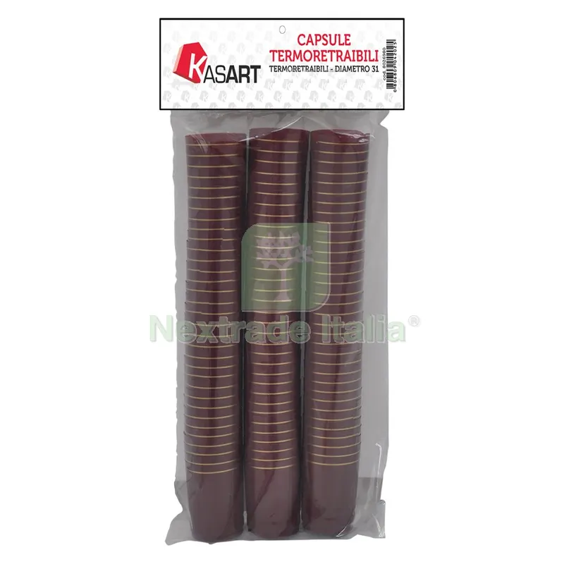 Capsule Termoretraibili per Bottiglie Spumante nero - ø33 x h 55 mm — Casalinghi e organizzazione — rif. FERX.8026990NLM